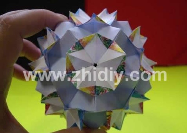 Pentagram Paper Ball Flower Making Tutorial