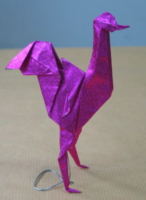 Origami Ostrich Handmade Origami Illustrated Tutorial