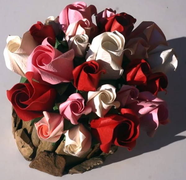 Simple Kawasaki Rose Origami Rose Flower Origami Video Tutorial