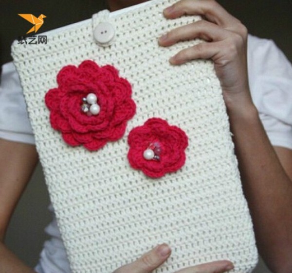 How to make a laptop protective cover? Illustrated tutorial on making a handmade crochet customized notebook protective cover