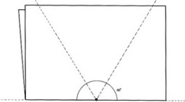 Paper cutting method: triangle folding and cutting method