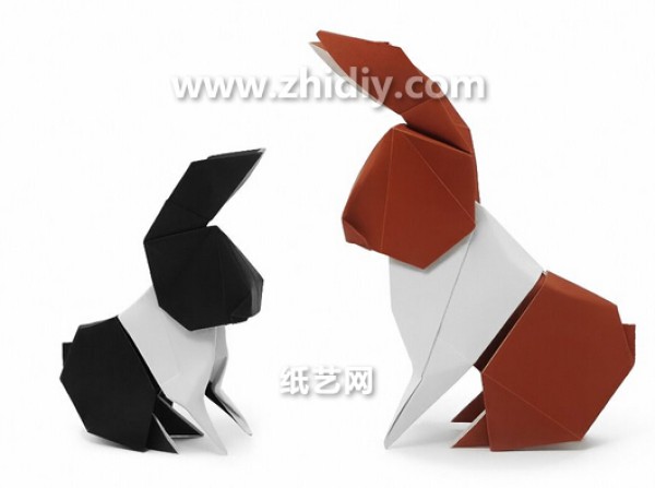 Manual origami simulation rabbit origami video tutorial