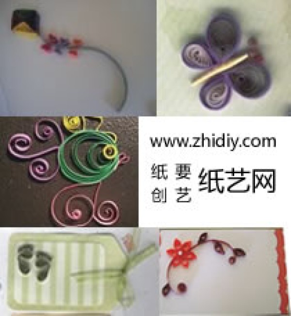 Paper quilling sketch tutorial that can be used to make paper quilling greeting card bookmarks