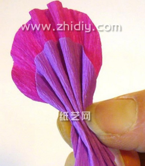 Sweet pea bouquet handmade paper flower real shot tutorial