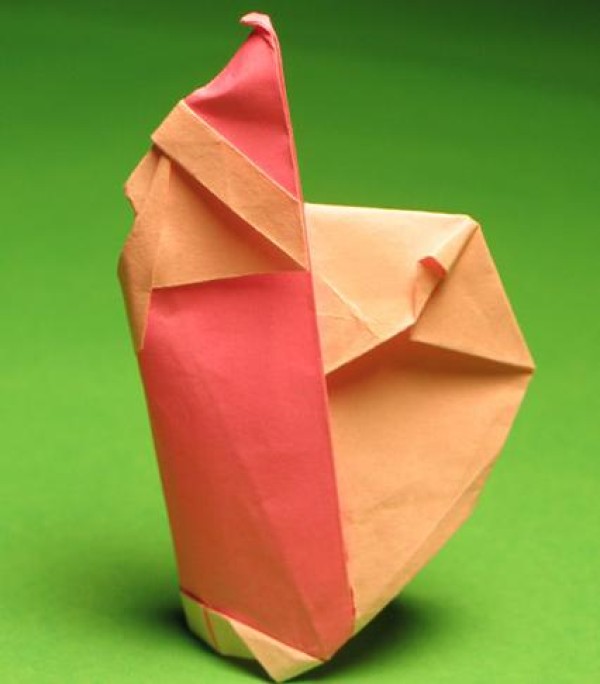 Origami Santa handmade origami tutorial