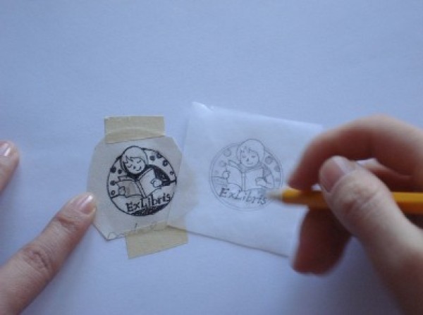 Rubber Stamp Tutorial for Beginners - Bookplate