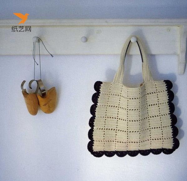 How to use crochet? Illustration of making crochet handmade Japanese handbags