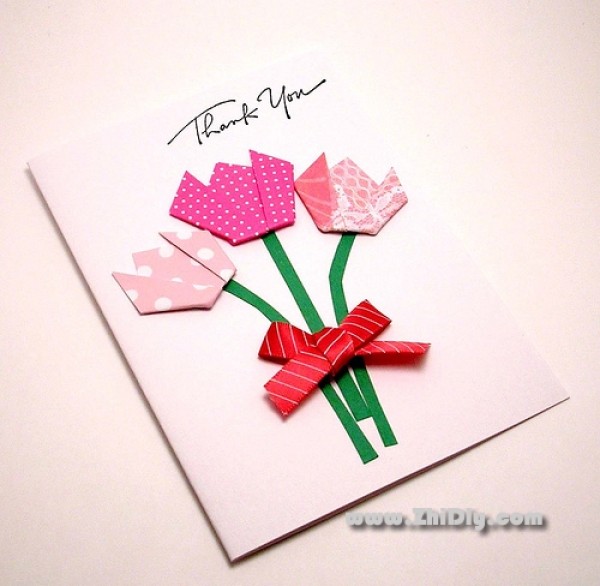 Origami can also be used to make beautiful cards