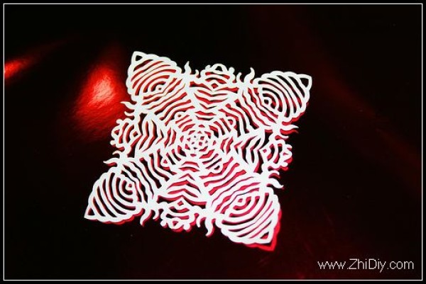 Alternative paper-cut snowflakes