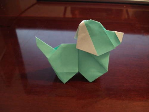 Origami puppy tutorial