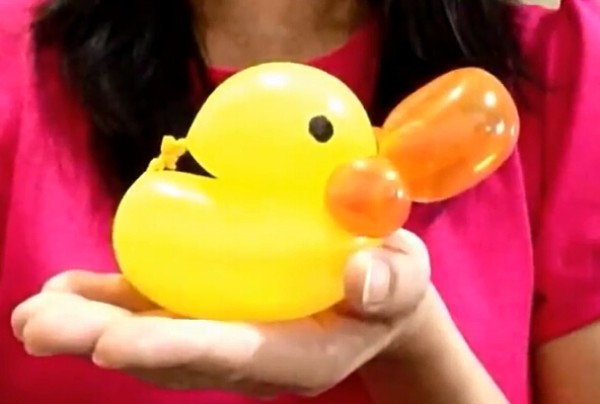 Simple Balloon Shaping Tutorial: Big Yellow Duck Magic Balloon Video Handmade Tutorial