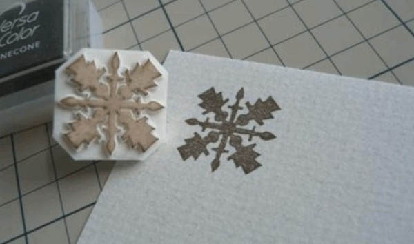 Rubber Stamp Christmas Snowflake Tutorial