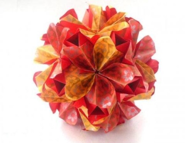 Flower Ball Origami Complete Illustration of Cherry Blossom Paper Ball Flower Handmade Lantern Tutorial