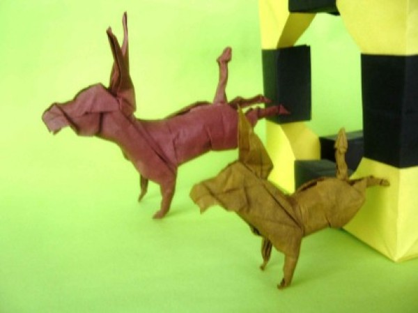 Origami Donkey Handmade Origami Drawings Tutorial [Animal Origami Atlas]