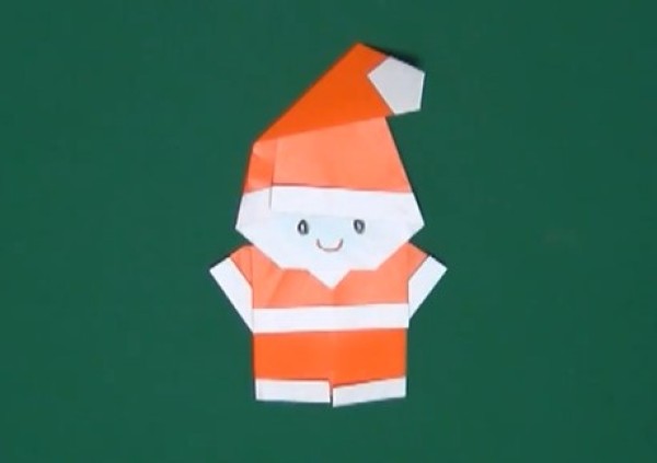 Christmas Cartoon Origami Santa Claus DIY Production Video Tutorial