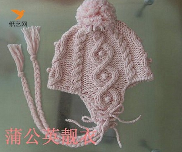 Hand knitted DIY women’s ear protection hat picture analysis