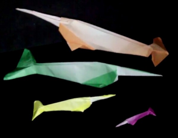 Origami narwhal origami video tutorial