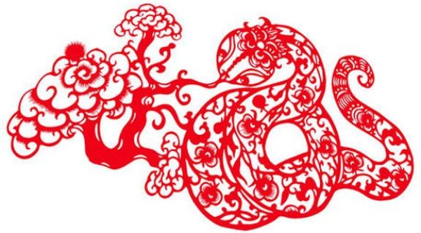 Snake vomits auspicious clouds, Year of the Snake, exquisite paper-cut patterns and paper-cut tutorial tips