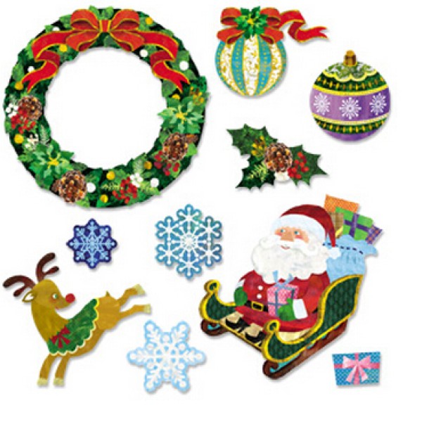 [Paper Model] Common Christmas Decoration Templates | Christmas Decoration Drawing Templates