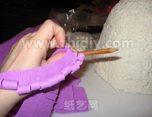 Crepe paper paper art hyacinth making tutorial