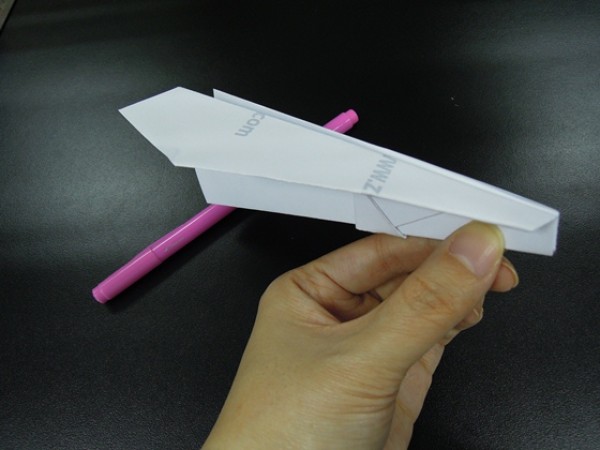 Simple Stunt Origami Plane - Origami Fly Paper Plane Illustrated Tutorial