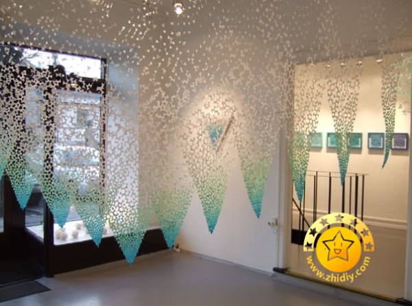 Transparent and ethereal paper art