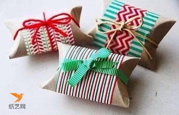 How to recycle toilet paper tubes? Illustrated tutorial on how to reuse waste toilet paper tubes to wrap New Year gifts