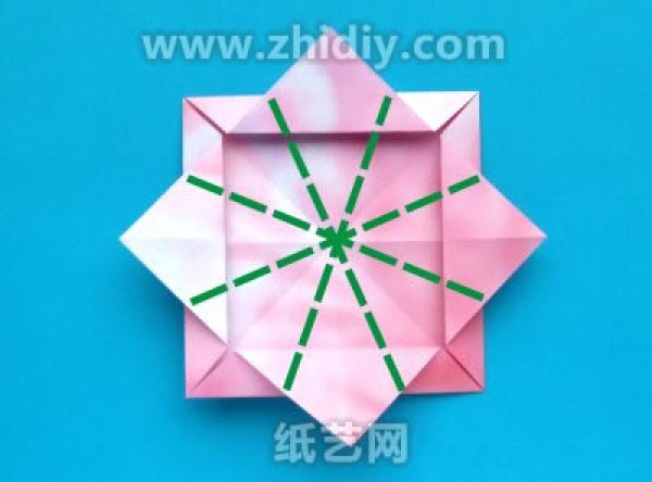 Rhododendron Origami Paper Flower Illustrated Tutorial