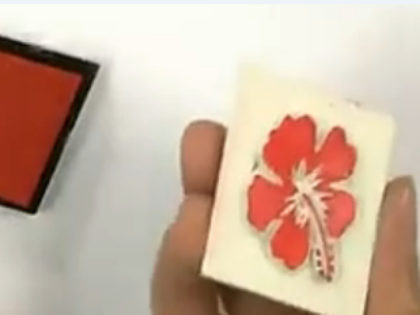 Rubber Stamp Tutorial for Beginners - Flowers