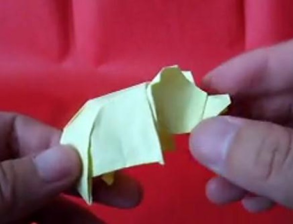 [Origami video] Origami Abu’s original origami pig—a complete origami illustrated tutorial