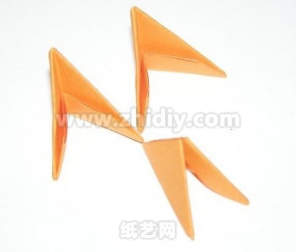 Origami triangle little fox making tutorial