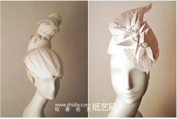 Paper art headdress design