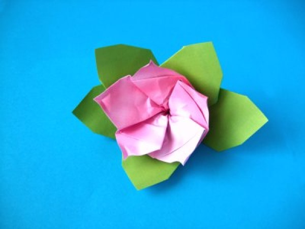 Rhododendron Origami Paper Flower Illustrated Tutorial