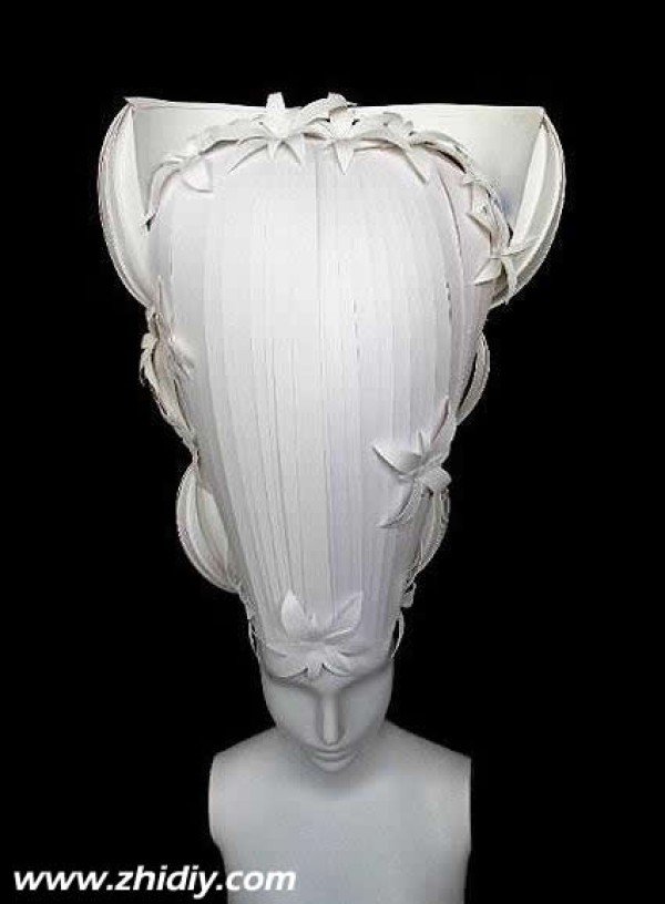 Amazing paper art hair accessories designs