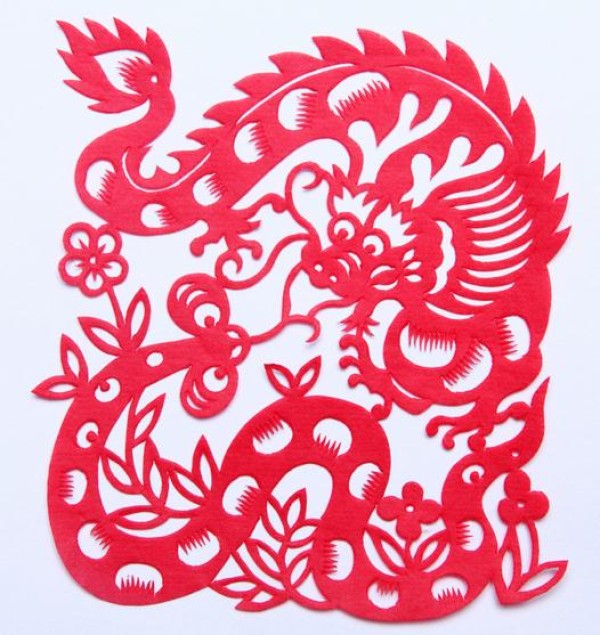 Year of the Snake Paper-cut: Snake Fighting Dragon Paper-cut Tutorial and Paper-cut Pictures