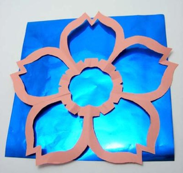 Paper-cut cherry blossom handmade tutorial