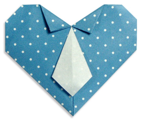 Tie Origami Heart Handmade Origami Illustrated Tutorial