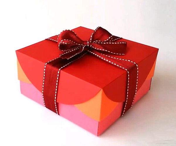 New Year gift handmade gift box handmade paper box tutorial