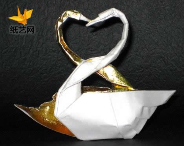 Origami Double Swan Tutorial [Simple Origami Complete Illustrations]