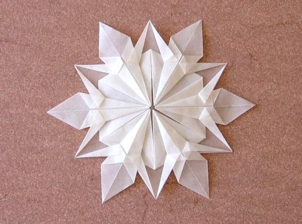 Origami Snowflake Drawing Tutorial