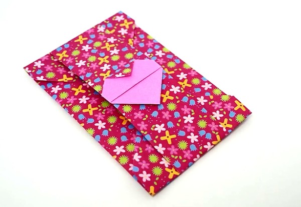 Valentines Day Envelope Origami Heart Creative Handmade Tutorial