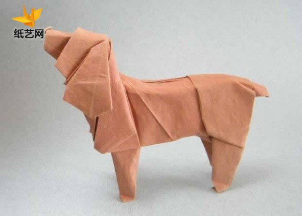 Origami American Cocker Spaniel - Illustrated Origami Handmade Origami Tutorial by Tetsu Kamiya