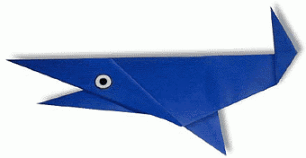 Simple Origami Shark Origami Tutorial for Children