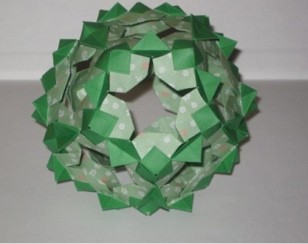 Paper ball flower ORIRO making tutorial