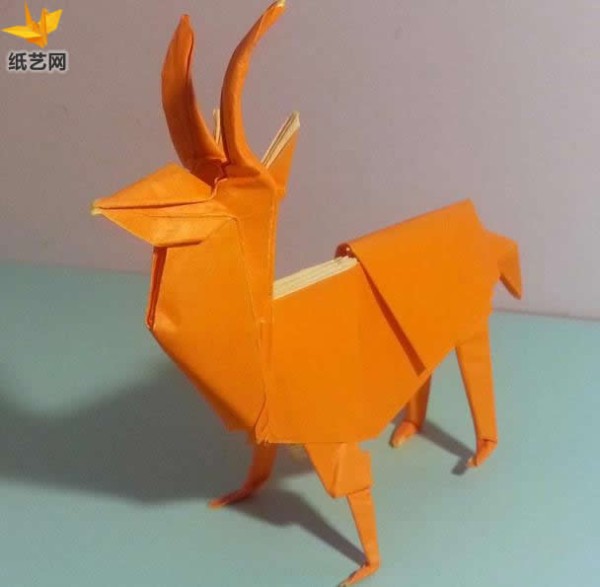 Origami antelope manual origami tutorial [Wild Animal Origami Collection]