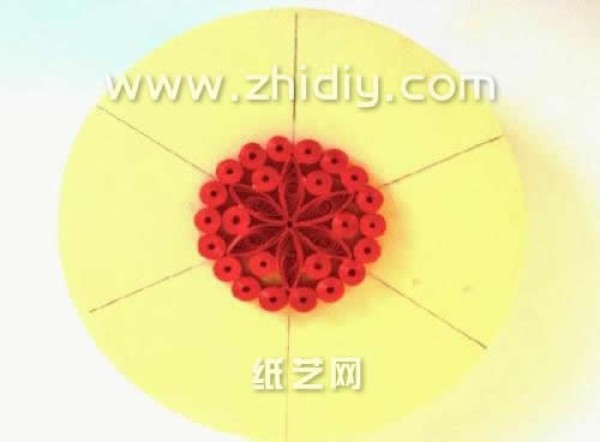 Three-dimensional paper flower plate hand-making tutorial