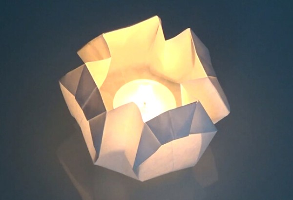 Lantern making method tutorial teaches you step by step how to make origami lanterns