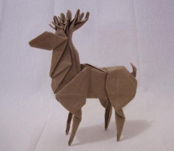 Origami Elk Drawing Tutorial [Animal Origami Atlas]