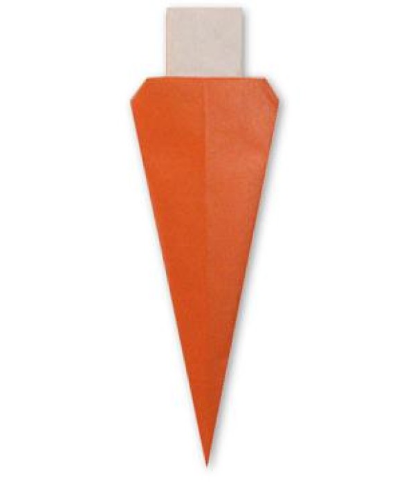 Simple origami carrot tutorial