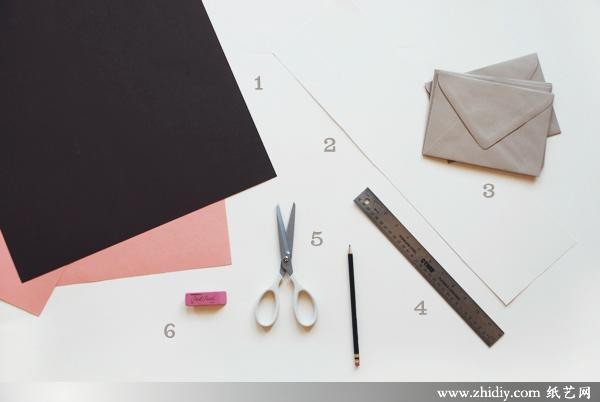 Small paper-cut decorations in invitation cards